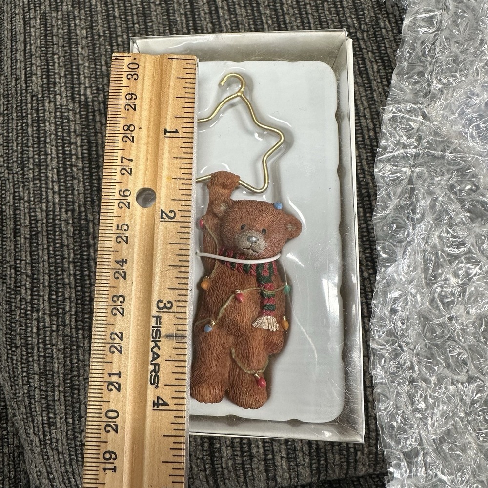 5 LOT Hallmark & Russ Bears Keepsake Christmas Ornament Gift Bearers Series - Picture 3 of 15